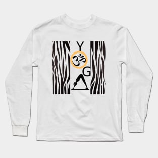 Yoga Black & White Long Sleeve T-Shirt